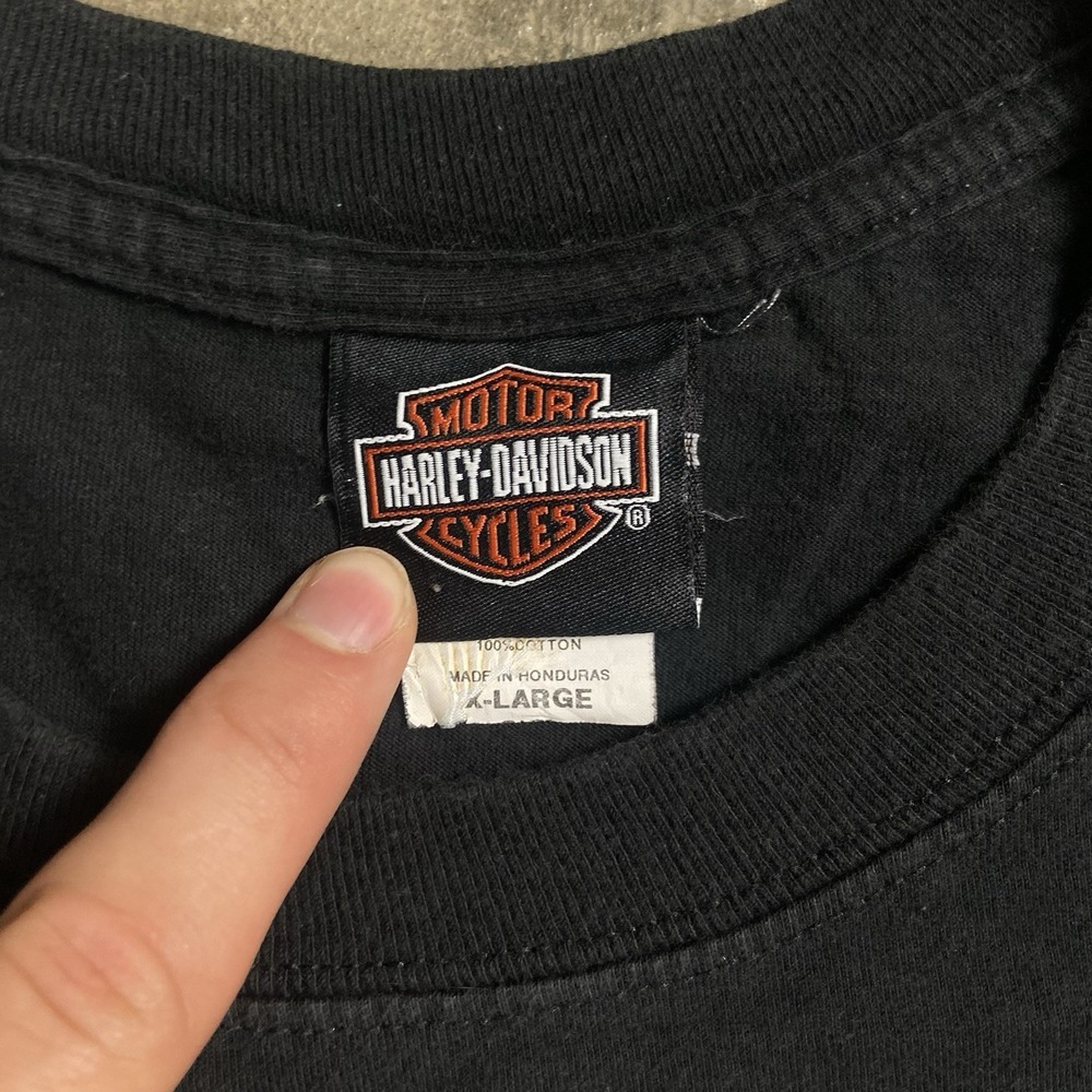 Harley Davidson T-Shirt Size XL Black Prescott Arizona Whiskey Bar Biker Graphic - Picture 3 of 11
